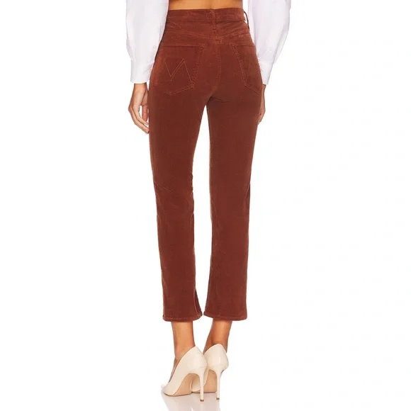 Anthropolgie x MOTHER The Tomcat High-Rise Straight Corduroy Jeans Hopscotch